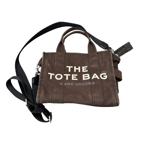 Marc Jacobs Handbags - Marc Jacobs The Mini Tote Bag Brown Canvas Crossbody Handbag M0016493